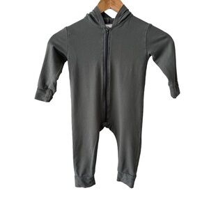 Tiny Button Apparel TBA Charcoal Kids Onesie- Made in Canada
